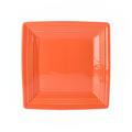 Tuxton CPH-0845 8 1/2" Square Plate - China, Papaya, Orange