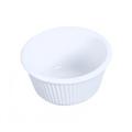 Thunder Group ML532W1 4 oz Fluted Melamine Ramekin, White