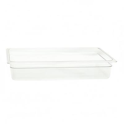 Thunder Group PLPA8004 4"D Full Size Food Pan, Clear