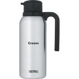Thermos FN364 32 oz Twist & Pour "Cream" Vacuum Carafe - Insulated, Stainless Steel