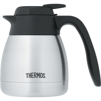 Thermos FN369 20 oz Push Button Vacuum Carafe - Insulated, Stainless Steel