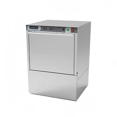 Champion UH130B-208/3 High Temp Rack Undercounter Dishwasher w/ 25 Racks/hr, Built-in Booster, 208v/3ph, Integrated Booster Heater, Delime Cycle, Stainless Steel