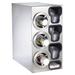 Dispense-Rite CTC-C-3LSS Cup & Lid Organizer, Cabinet, (7) Compartment, All Cup Types, 3 Adjustable Chutes, Stainless Steel