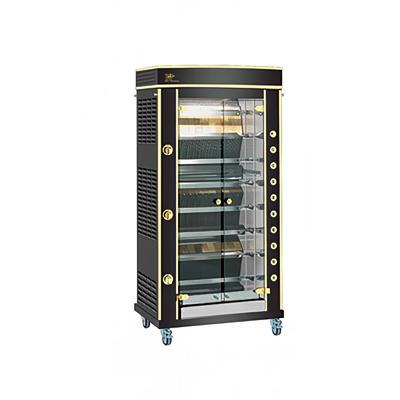 Rotisol USA GF975-8G-LUX Gas 8 Spit Commercial Rotisserie w/ 24 Bird Capacity, Liquid Propane, Stainless Steel, Gas Type: LP