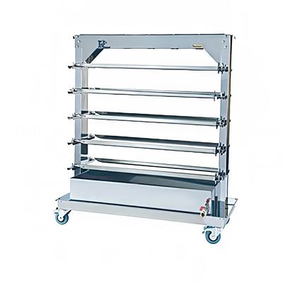 Rotisol USA RACK20975MF Spit Rack for 20 Spits for MasterFlame 975 Rotisseries, Stainless Steel
