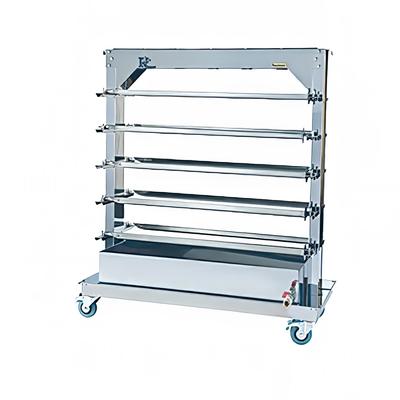 Rotisol USA RACK20975MF Spit Rack for (20) Spits for MasterFlame 975 Rotisseries, Stainless Steel