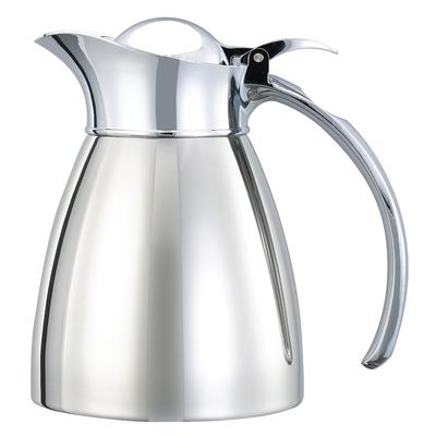 Service Ideas MAR03PS 10 oz Carafe w/ Vacuum Insulation, Polished Stainless Finish, Silver