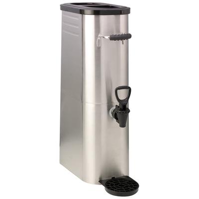 Service Ideas ITSLS35G 3 1/2 gal Narrow Tea Dispenser w/ Handles - Brushed Stainless Steel