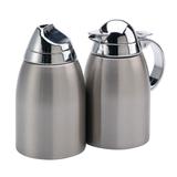 Service Ideas SSC85 8 oz Creamer & Sugar Set - Brushed Stainless Steel