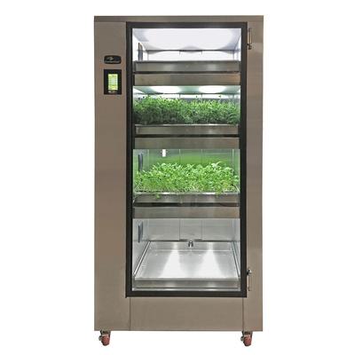 Carter-Hoffmann GC41 Full Height Non-Insulated Mobile Growing Cabinet w/ (8) Growing Flat Capacity, 120v, 120 V, Stainless Steel