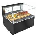 Structural Concepts NR4833HSV Reveal 47 3/4" Full Service Freestanding Heated Display Case - (1) Level, 208-240v/1ph, Black