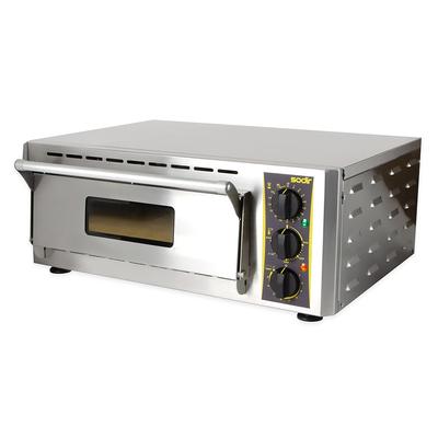 Equipex PZ-430S Countertop Pizza Oven - Single Deck, 120v, Stainless Steel