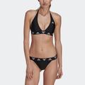 Bustier-Bikini ADIDAS PERFORMANCE "NECKHOLDER BIKINI" Gr. M, N-Gr, schwarz-weiß (black, white) Damen Bikini-Sets Bekleidung