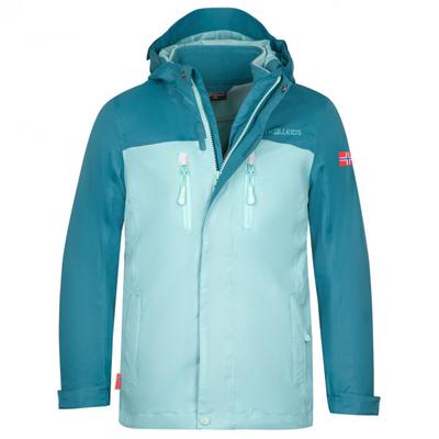 Trollkids - Girl's Bryggen 3in1 Jacket - Doppeljacke Gr 110 türkis/blau Image