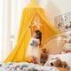 Kids Bed Canopy for Bedroom,Children Bed Canopy Round Dome Mosquito Net,Reading Room Decorations,Nursery Room Decorations,Kids Princess Play Tents,Hanging Blocking Light Canopy for Baby Color O