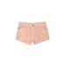 Zara TRF Denim Shorts: Pink Solid Bottoms - Women's Size 4 - Distressed Wash