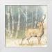 Coulter Cynthia 26x26 White Modern Wood Framed Museum Art Print Titled - Woodland Reflections III-Deer