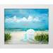 DeRice Julie 32x26 White Modern Wood Framed Museum Art Print Titled - Beach Scene II