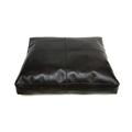 Noora Lambskin Leather Seat Cushion Cover | Dining Cushion Cover Table Seat Cover Square Bench Floor Cushion Cover Customized Leather Pet Bed- Black SB198