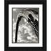 Ling Tang 12x14 Black Ornate Wood Framed with Double Matting Museum Art Print Titled - Sky Sculpture II