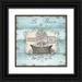 Tre Sorelle Studios 26x26 Black Ornate Wood Framed with Double Matting Museum Art Print Titled - Rustic French Bath II
