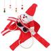 Christmas Pet Clothes Running Santa Dog Costume Funny Dog Costume Dressing up Xmas Party Dog Christmas Outfits Dog Cat Clothes for Small Large Dogs Pet