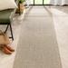 Well Woven Woden Ivory Indoor/Outdoor Solid Color Border Runner Rug 3x10 (2 7 x 9 10 )