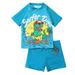 SYNPOS Kids Boys Hawaii Short Sleeve Rashguard Two Pieces Swimsuit for 1-5T Swimwear