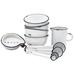 Canvas Home Tinware 7 Piece Kitchen Prep Set Ceramic in White | 4.75 H x 4.5 W x 4.5 D in | Wayfair C28-KPS-WS