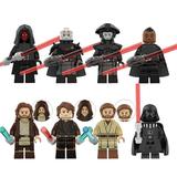 8Pcs Star-Wars Minifigures Building Blocks Kit Action Figures Battle Droids with Weapons Toy Building Set Collection Toys for Kids Gift