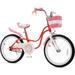 Royalbaby Little Swan Red 18 Girl s Bicycle with Training Wheels and Basket