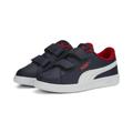 Sneaker PUMA "Smash 3.0 Leather Sneakers Jugendliche" Gr. 29, blau (navy white for all time red blue) Kinder Schuhe