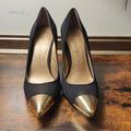 Jessica Simpson Shoes | Jessica Simpson Womens Black Heels Pumps Size 7.5 B | Color: Black/Gold | Size: 7.5