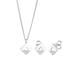 Elli DIAMONDS - Diamanten (0.045 ct) Geo Design 925 Silber Schmuck-Set Damen