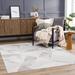 Basia 7'9" x 9'6" Light Gray/Gray Area Rug - Hauteloom