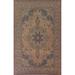 Mashad Persian Vintage Area Rug Handmade Wool Carpet - 8'0" x 11'0"