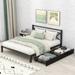 Queen Size Platform Bed with 2 Drawers, Sturdy Metal Bed Frame with Headboard, Easy Assemble & No Spring Box Neede