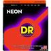 DR Strings NOA-11 NEON Hi-Def Phosphorescent Orange Acoustic Strings Medium-Light