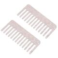 2 Pcs Anti-Static Hair Comb Wide Tooth for Thick Curly Hair Hair Care Detangling Comb 2.5mm Thick Pink