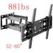 LCD TV Full Motion HDTV Wall Mount Be Scaling Bracket Apply to 32 36 37 40 42 47 50 52 55 60 65 70 80 Inch TV