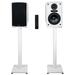 Rockville ELITE-5W 5.25 Powered White Bookshelf Speakers w/Bluetooth+29 Stands