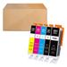 PGI-280XXL CLI-281XXL 5-Color Value Pack Compatible Ink Cartridge for Canon PGI280 XXL CLI281 XXL to use with TR8620a TR8620 TS702a TS702 printer