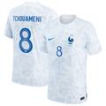 Men's Nike Aurélien Tchouaméni White France National Team 2022/23 Replica Away Jersey