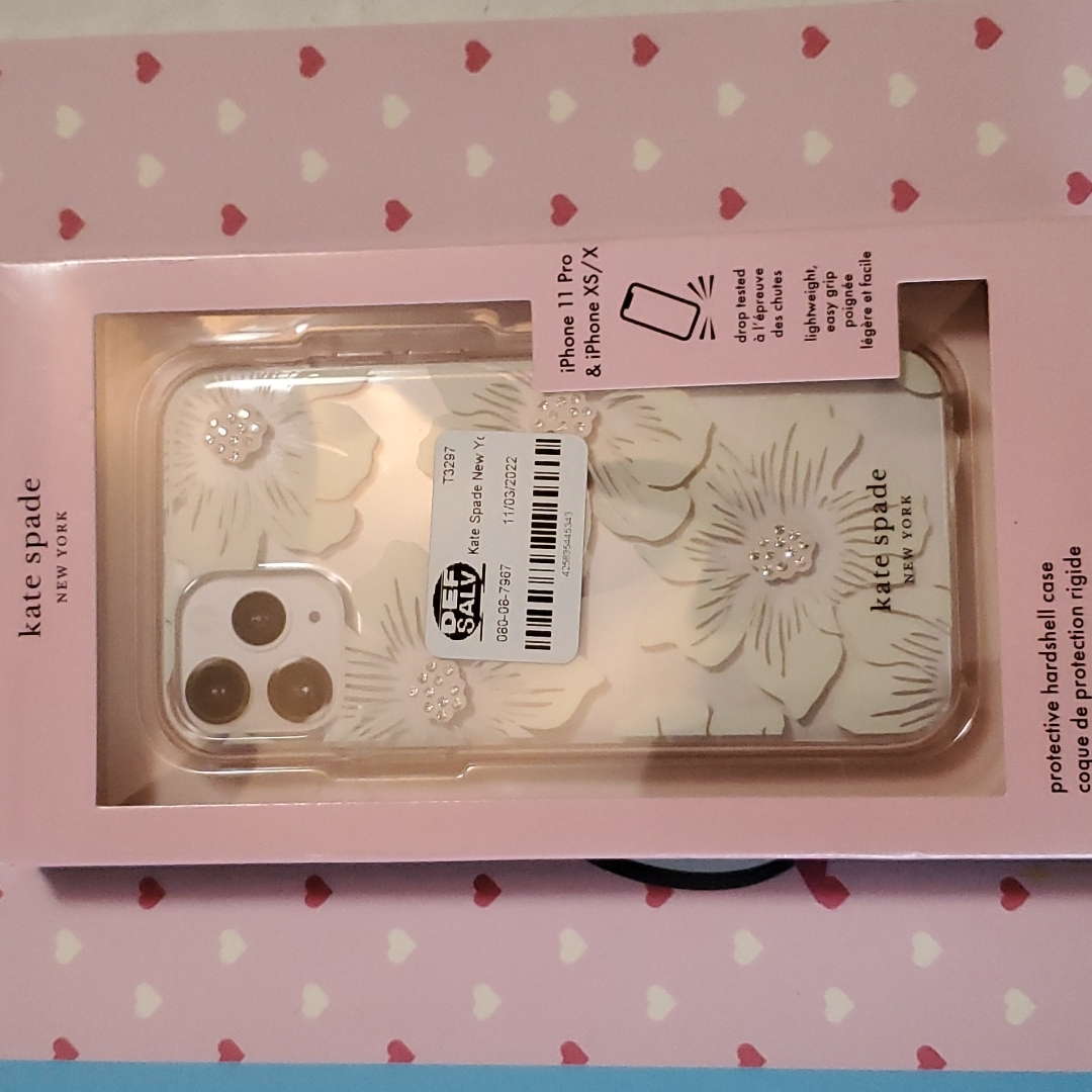 Kate Spade Cell Phones & Accessories | Kate Spade Cell Phone Case Iphone | Color: Pink/White | Size: Os