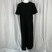 Zara Dresses | New Zara Woman T-Shirt Maxi Dress With Side Slits - Medium | Color: Black | Size: M