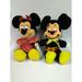 Disney Toys | Mickey & Minnie Mouse Set Plush Animal 13" Toy Walt Disney World Disneyland Doll | Color: Black/Red | Size: 13"