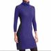 Athleta Dresses | Athleta Merino Wool Spotlight Sweater Dress Turtleneck Blue Size Large | Color: Blue | Size: L