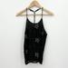 Free People Tops | Intimately Free People Top Women's Small Stars Black Sequins T-Strap Fairy Y2k | Color: Black | Size: S