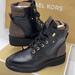 Michael Kors Shoes | Michael Kors Trudy Bootie Faux Leather Black/Brown 49f0trfe6l | Color: Black/Brown | Size: Various