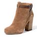 Madewell Shoes | Aimee Madewell Block Heel Ankle Boot Truffle Tan Suede Leather E5145 | Color: Brown/Tan | Size: 11